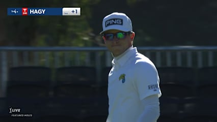 Brandon Hagy sinks 27-footer for birdie at Genesis