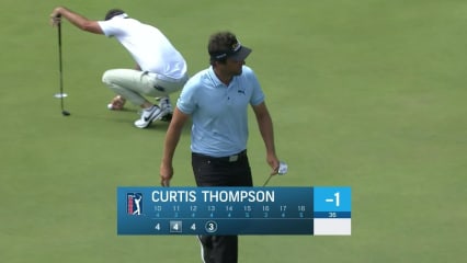 Curtis Thompson makes short birdie putt at Puerto Rico