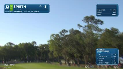 Jordan Spieth hits 147-yard approach to 7 feet, sets up birdie on No. 12 at Valspar