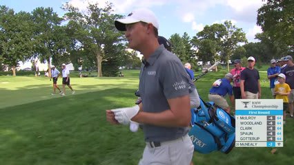 Maverick McNealy's 139-yard approach sets up birdie on No. 18 at BMW Championship