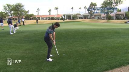 Jake Owen's beautiful chip sets up birdie at The American Express Charity Challenge