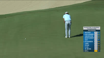 William Moll holes birdie putt at World Wide Technology