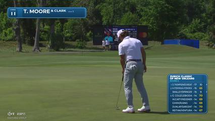 Clark/Moore makes birdie on No. 11 at Zurich Classic