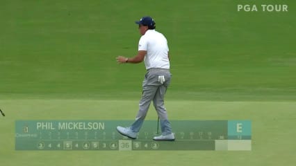 Phil Mickelson makes birdie on No. 12 at Dominion Energy