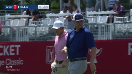 Bo Hoag's two-putt birdie on No. 17 at Rocket Mortgage