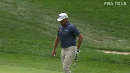 Lee Westwood gets up-and-down for birdie at BMW Championship