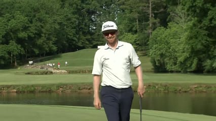 Anders Albertson rolls in birdie putt at BMW Charity Pro-Am