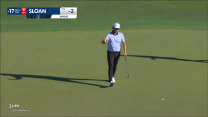 Roger Sloan makes 13-foot birdie putt on No. 17 at Houston Open