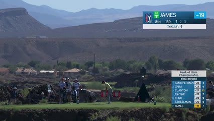 Ben James hits tee shot to 7 feet, sets up birdie on No. 8 at Bank of Utah