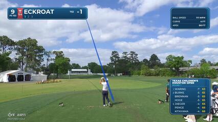 Austin Eckroat hits 154-yard tee shot to 7 feet, sets up birdie on No. 9 at Texas Children's