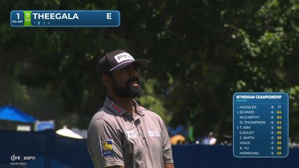 Sahith Theegala's 131-yard approach sets up birdie on No. 1 at Wyndham