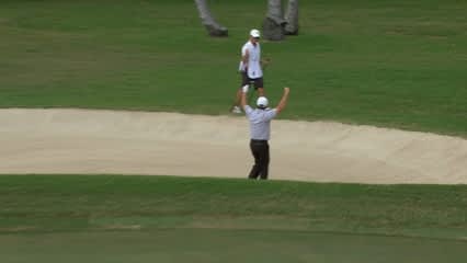 Fred Funk’s fantastic bunker hole out at Sony Open