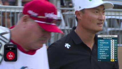 Haotong Li nearly aces No. 16, sets up birdie at Valero