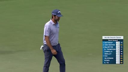 Jorge Campillo makes short birdie putt at Myrtle Beach