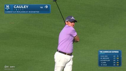 Bud Cauley makes 6-foot putt for birdie on No. 16 at The American Express