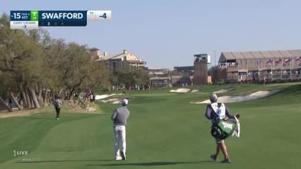 Hudson Swafford makes birdie on No. 15 at Valero