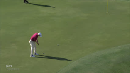 Anders Albertson rolls in 36-footer for birdie at Honda