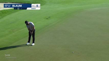 Ryan Blaum holes 11-foot birdie putt at Mexico Open