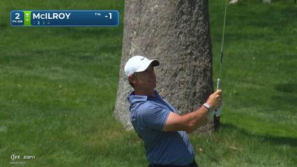Rory McIlroy's 147-yard approach sets up birdie on No. 2 at the Memorial
