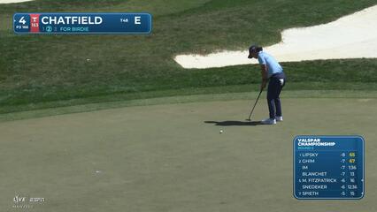 Davis Chatfield sinks 16-foot birdie putt on No. 4 at Valspar