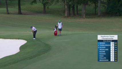 Kevin Streelman chips it tight to set up birdie at Sanderson Farms