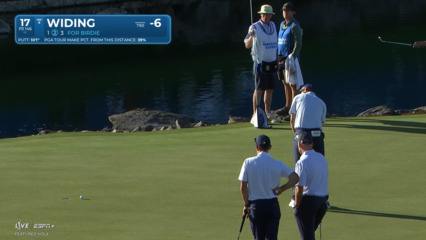 Tim Widing delivers birdie putt after solid tee shot at The American Express