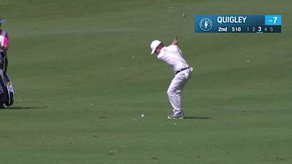Brett Quigley makes birdie on No. 2 at Regions Tradition
