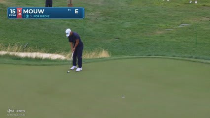 William Mouw drains 10-foot putt for birdie on No. 15 at Rocket Classic