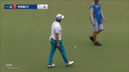 Scott Piercy dials in tee shot to yield birdie at Wyndham