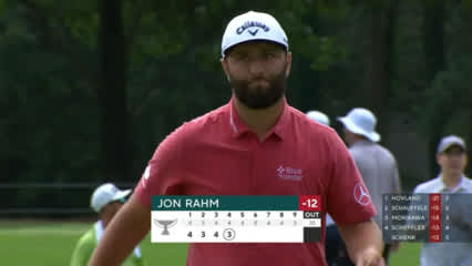Jon Rahm unexpectedly peppers the flagstick at TOUR Championship