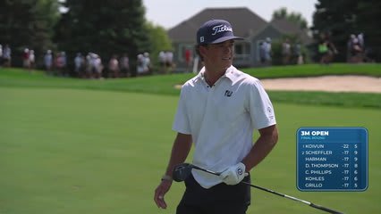 Jackson Koivun sinks 3-foot birdie putt on No. 6 at 3M Open