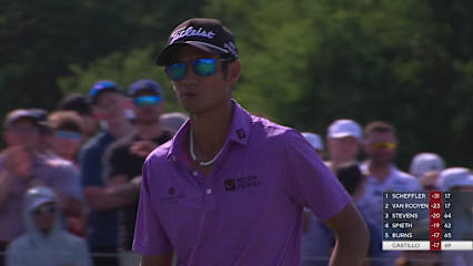 Ricky Castillo makes birdie on No. 18 at THE CJ CUP