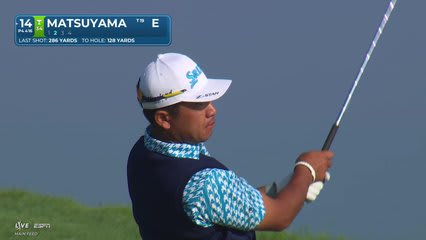 Hideki Matsuyama's 133-yard approach sets up birdie on No. 14 at 3M Open