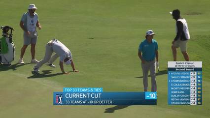 Hoey/ Lipsky makes birdie on No. 18 at Zurich Classic