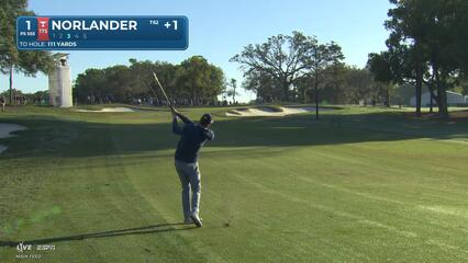 Henrik Norlander hits 110-yard approach to 6 feet, makes birdie at Valspar