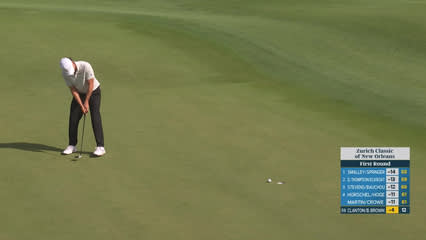 Brown/Clanton makes birdie on No. 13 at Zurich Classic