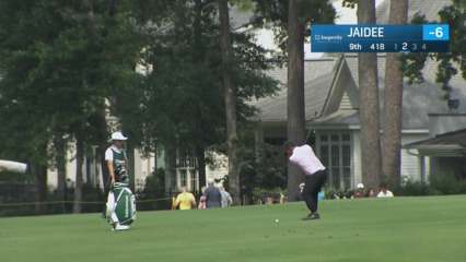 Thongchai Jaidee uses nice approach to set up birdie at Insperity Invitational