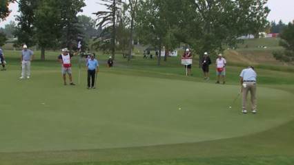 Scott Parel rolls in nice putt for birdie at Rogers Charity