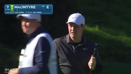 Robert MacIntyre hits 164-yard approach to 1 foot, makes birdie on No. 7 at The Genesis