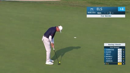 Ernie Els makes birdie on No. 16 at Boeing Classic