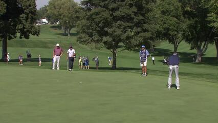 Bo Van Pelt makes birdie putt on No. 6 at Sanford International