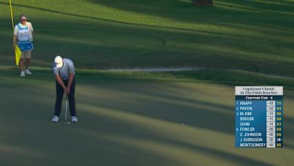 Quade Cummins makes an 8-foot birdie putt at Cognizant Classic