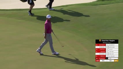 Xander Schauffele makes birdie on No. 12 at Sunday Singles