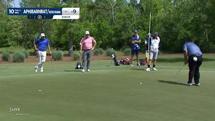Kiradech Aphibarnrat's 16-foot birdie putt at Zurich Classic