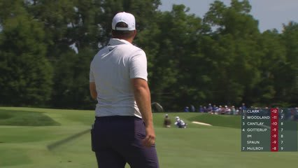 Chris Gotterup holes 19-foot shot for birdie on No. 8 at BMW Championship