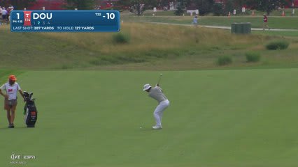 Zecheng Dou's 127-yard approach sets up birdie on No. 1 at 3M Open