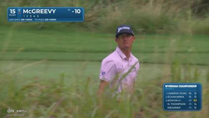 Max McGreevy reaches in two to set up two-putt birdie at Wyndham