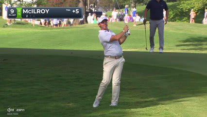 Rory McIlroy's 129-yard approach sets up birdie on No. 9 at FedEx St. Jude