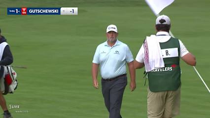 Scott Gutschewski's 42-foot chip-in birdie at Travelers