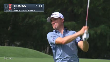 Justin Thomas's 250-yard approach sets up birdie on No. 8 at BMW Championship